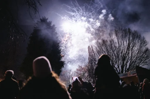 Public admirant le feu d'artifice d'ouverture des flottins 2024 à Evian les Bains. Photo du photographe Rüdi Welter. Public admirant le feu d'artifice d'ouverture des flottins 2024 à Evian les Bains. Photo du photographe Rüdi Welter.
